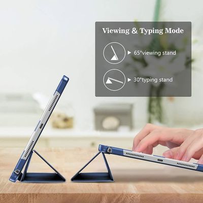 Housse étui Pour Lenovo Idea Tab 11 Pouces 2025 (TB-336ZU/TB-336FU) - Design Pissenlit, Or Rose, Multifonction - 5