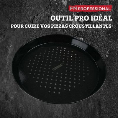 Plaque ondulée et perforée pour four et barbecue en tôle FM Professional Barbecue ref 9207