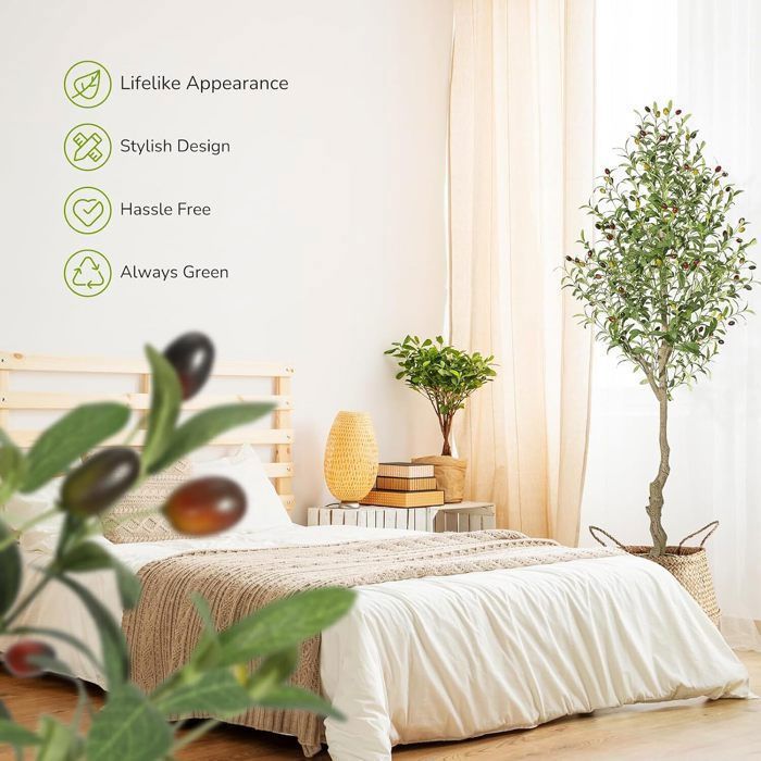 INSANYJ Olivier Artificiel 120cm, Plantes Artificielles Interieur