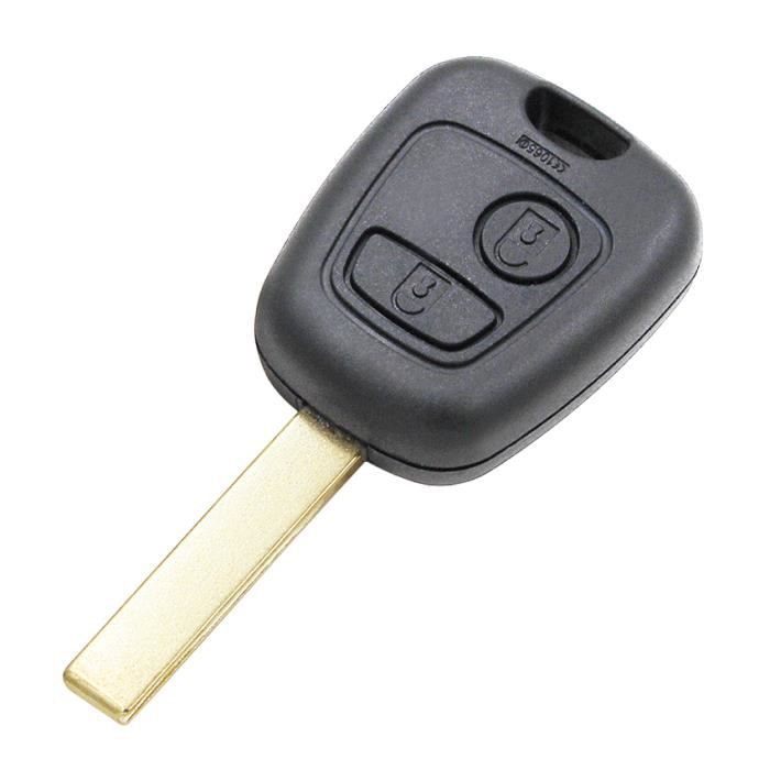Coque de clé télécommande intelligente à 2 boutons, Boîtier de clé de voiture  intelligent pour Peugeot 107 20 - Cdiscount Auto