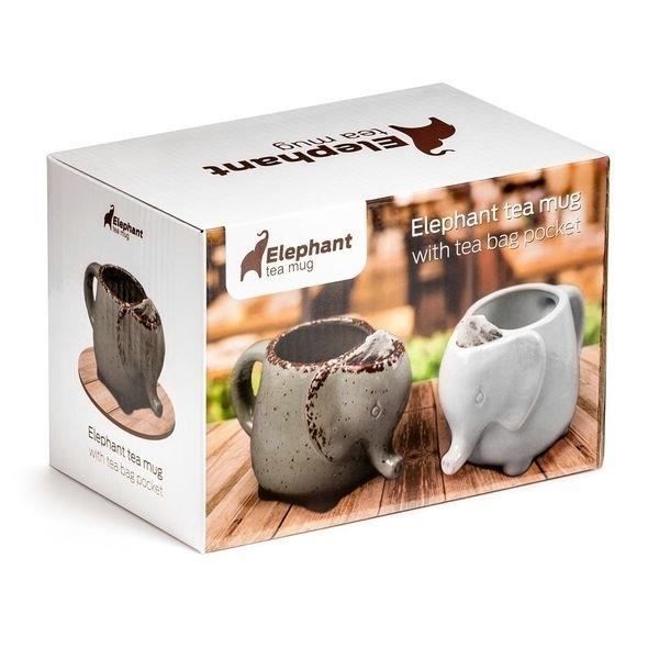 Tasse Mug éléphant avec compartiment pour sachet à thé original