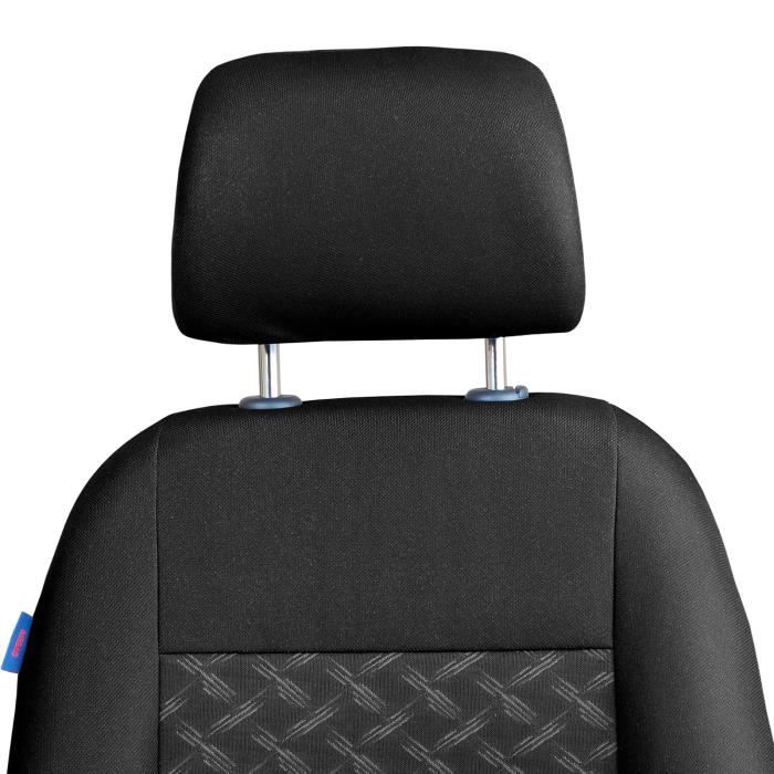 Housses de siège personnalisées Fiat 500 UNIQUEMENT AVANT TARTAN / NOIR  housses de rembourrage - Cdiscount Auto