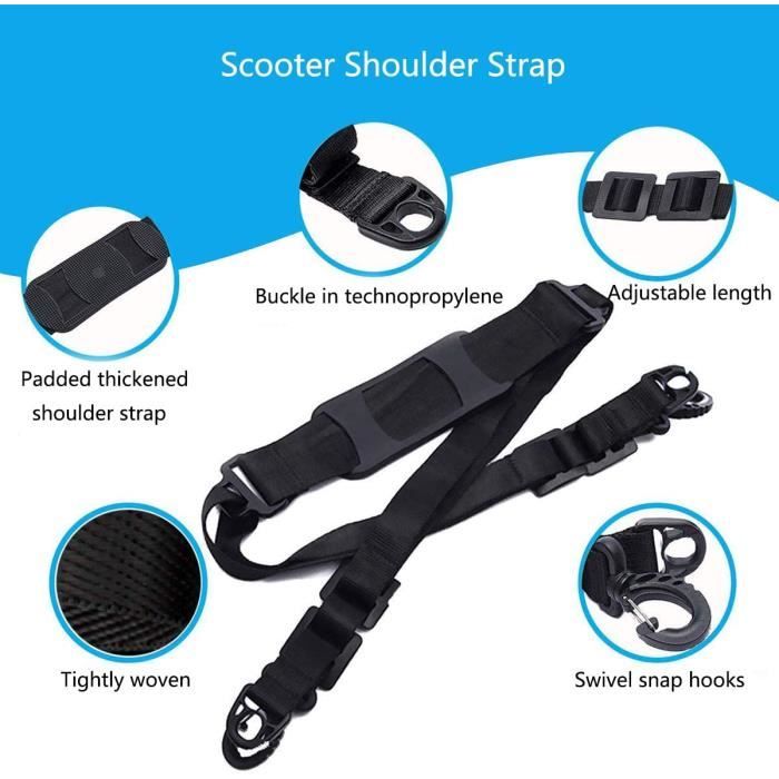 2 Sanglles Transport Trotinette JSMTKJ - Ajustables Pour Scooter, Vélo Pliable