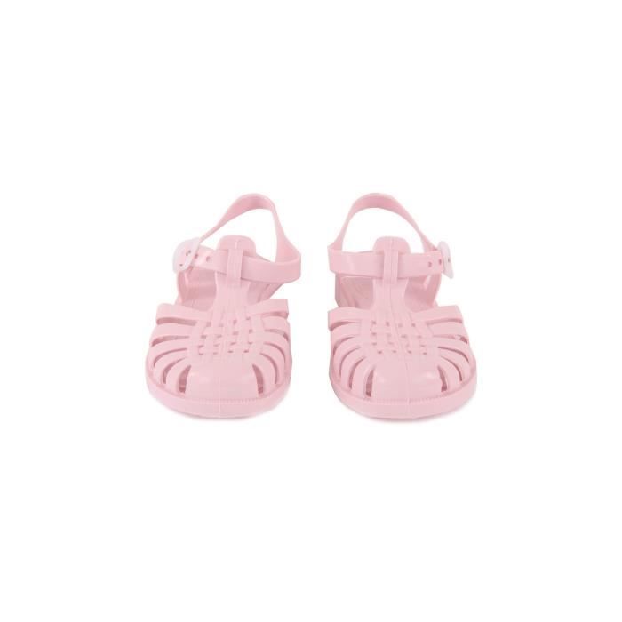 Sandales en plastique rose pastel MEDUSE Sun Fille Boucle