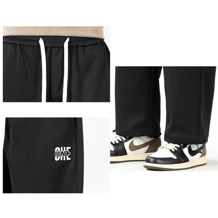 Pantalon de jogging Homme grande taille Droit Pantalon Homme sport Mode  Casual - Noir Noir - Cdiscount Prêt-à-Porter