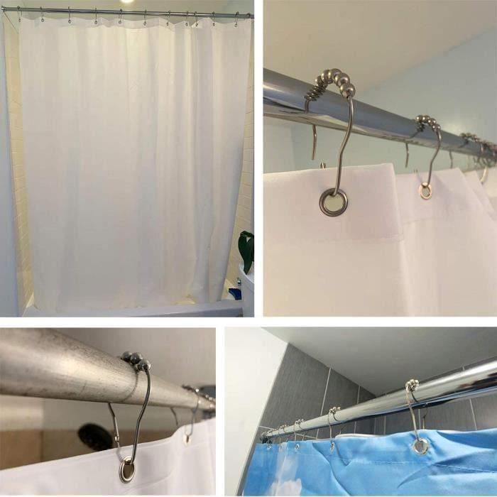 YKKJ 50 Pièces Anneaux De Rideau De Douche En | FindTheDeal
