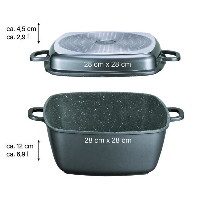 Poêle Céramique STONELINE 16 Cm - Antiadhésive - Sans PFAS - Induction - Revêtement Pierre
