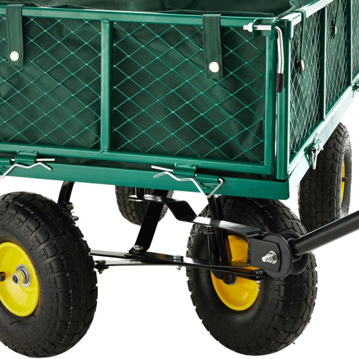 chariot de transport à main remorque max 550 kg + bache chariot de