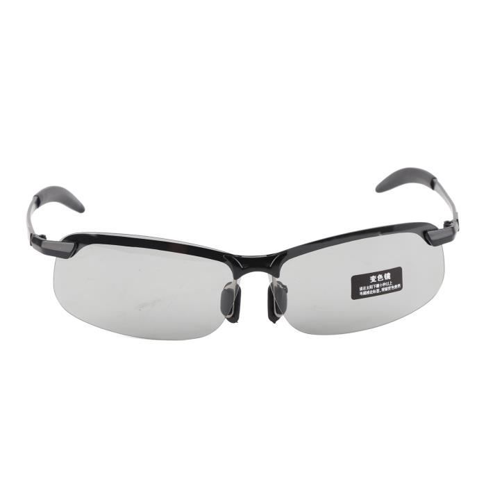 lentille photochromique magique Lunettes photochromiques pour hommes lunettes de soleil bagagerie accessoires Noir