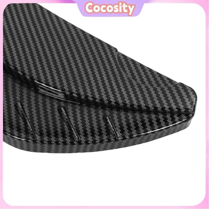 6 Pièces En Fiber De Carbone Texture Voiture Pare-chocs Aileron Canard