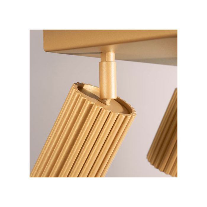 Plafonnier acier ocre rouge H 19 cm Ring | Maisons du Monde
