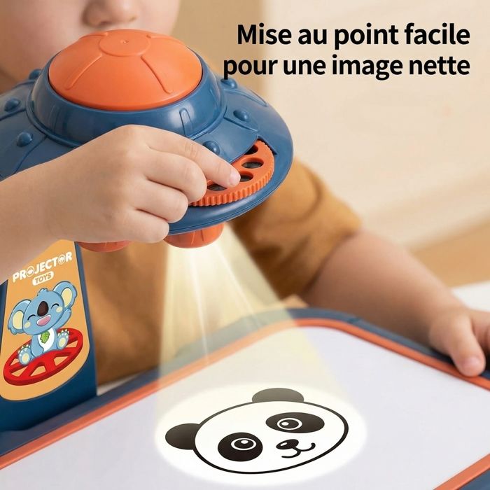 Projecteur Veilleuse éducatif Pour Enfants – 40 Motifs, Lampe Torche Avec Jeux D’ombres, Apprentissage, Dès 3 Ans