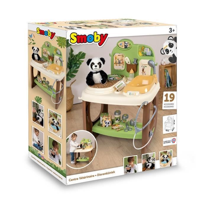 Mallette Vétérinaire 2 en 1-Cage de Transport-Peluche Panda Incluse Mallette Vétérinaire 2 en 1-Cage de Transport-Peluche Panda Incluse