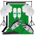 Abeststudio Studio Kit d'éclairage de parapluie souple Backdrop Studio + Support de fond-0