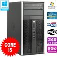 PC Tour HP Pro 6200 Core I5 3.1Ghz 8Go Disque 240Go SSD Graveur WIFI Win 7-0