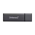 Clé USB - INTENSO - Alu Line Anthracite - 4GB - USB 2.0 - Vitesse de lecture 28 Mo/s-0