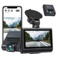 iZEEKER 4K Caméra de Voiture, 3" Écran Tactile IPS Double DashCam WiFi GPS 4K et 1080P Avant et Arrière, Enregistrement d'Accident-0