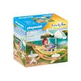 Playmobil - 71428 - Vacanciere et hamac - family Fun - Blanc - Enfant - Jardin - Meuble de jardin - Jouet-0