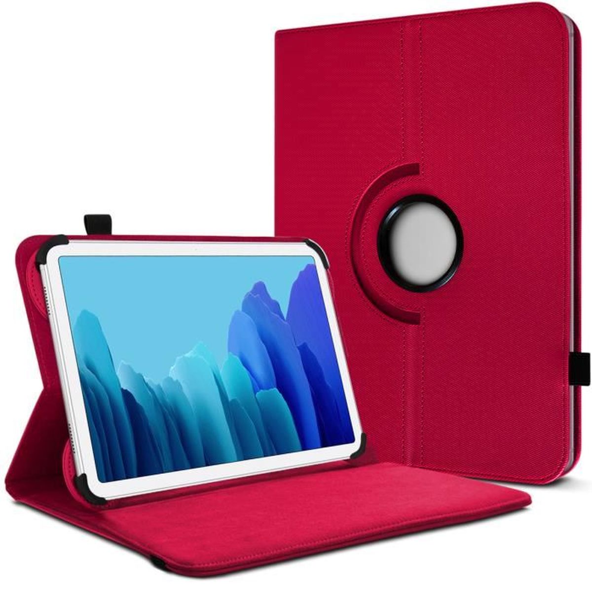 Étui de Protection Rouge mode Support pour tablette Danew Dslide 1021 ...