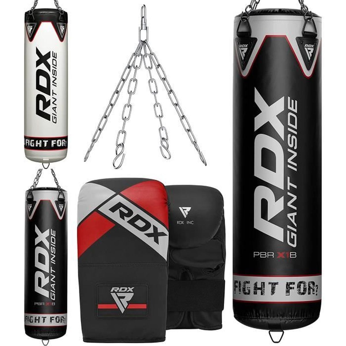 Gants De Boxe Lions Pour MMA, Sac De Frappe Et Entraînement - Fermeture Velcro - Cuir Synthétique Résistant