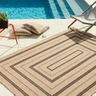 Tapis - NAZAR RUGS - NATURE - 120x170 cm - Noir - Effet jute naturel