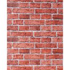 Papier peint design vintage rustique EDEM 583-24 aspect mur de briques bricks brix rouge brique rouge rouge-terre.