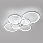 DELAVEEK Plafonnier LED moderne - 76W 6000K lumière blanche Acrylique luminaire plafonnier - chambre, salon, couloir - Blanc