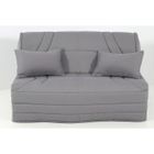 HEVEA SELECTION Housse BZ 140x190 matelassée GRIS ACIER