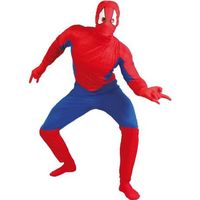Déguisement Homme Araignée - Spiderman - Taille Unique - Rouge et Bleu - Pour Adulte