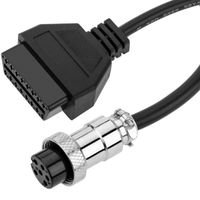 CableMarkt - Câble adaptateur OBD2 6 broches compatible avec Piaggio