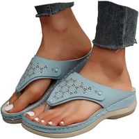 Sandales Femmes d \'été,Confortables antidérapantes,Bout Ouvert Chaussures de Plage Slippers,grande taille 36-42