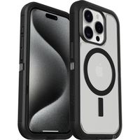 OtterBox Defender XT Coque pour iPhone 15 Pro avec MagSafe,Antichoc,Transparent/Noir