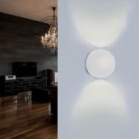 Applique Murale Blanche Design LED Double Faisceaux IP54 6W - Blanc Chaud 2300K - 3500K - SILAMP