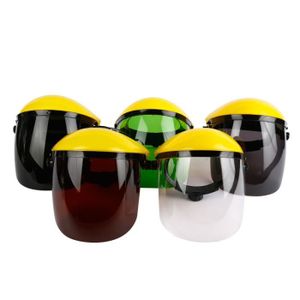 LUNETTE - VISIÈRE CHANTIER 1pcs vert noirâtre - Casque de soudage avec écran facial anti UV, Masque de soudure monté sur la tête de bouc
