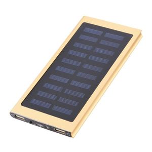 BATTERIE EXTERNE Qiilu Banque d'énergie solaire 10000mAh Dual USB P