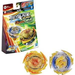 TOUPIE - LANCEUR Pack de 2 toupies Beyblade Burst Quad Drive - Decay Perseus P7 VS Destruction Belfyre B7