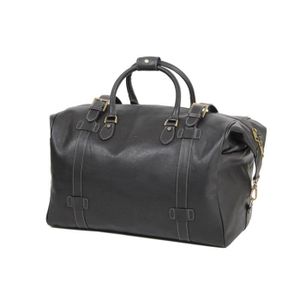 Grand sac voyage Lancel noir vintage cuir - Accessoires & Bagagerie