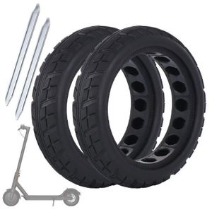 2PCS Pneus Pleins Alvéolés pour Trottinette Électrique Xiaomi M365/Pro, Pneu Increvable 8,5 Pouces avec 2PCS Démontes-Pneu