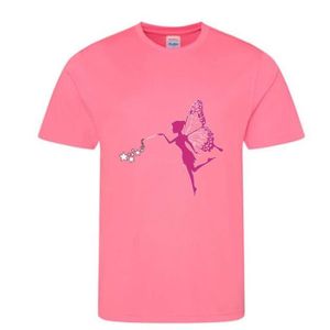 T-SHIRT T- shirt manches courtes Fée enfant rose