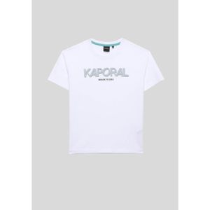 T-SHIRT KAPORAL - T-shirt blanc Garçon 100% coton OWAN 