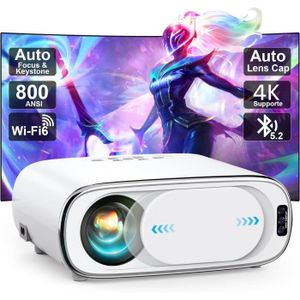 Vidéoprojecteur Auto Focus&Keystone&Auto Lens Cap Videoprojecteur 