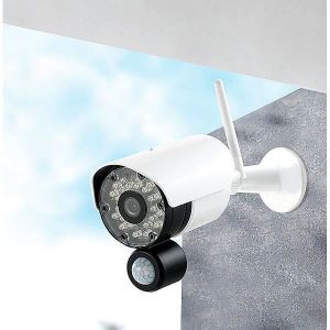 Moniteur à Distance Vision Nocturne détection de Mouvement Kolaura Caméra de sécurité extérieure étanche WiFi Bullet IP avec Service de Nuage Audio bidirectionnel 