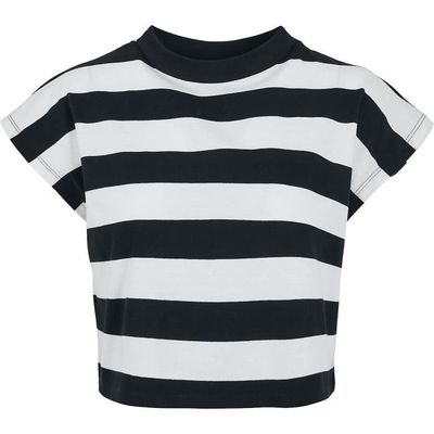 Tee-shirt LE TEMPS DES CERISES Taille S - Coton Blanc Rayé Noir - Occasion TB