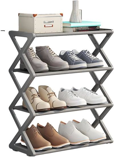Étagère à chaussures simple, étagère de rangement à chaussures multi-niveaux, ét Étagère à chaussures simple, étagère de rangement à chaussures multi-niveaux, ét