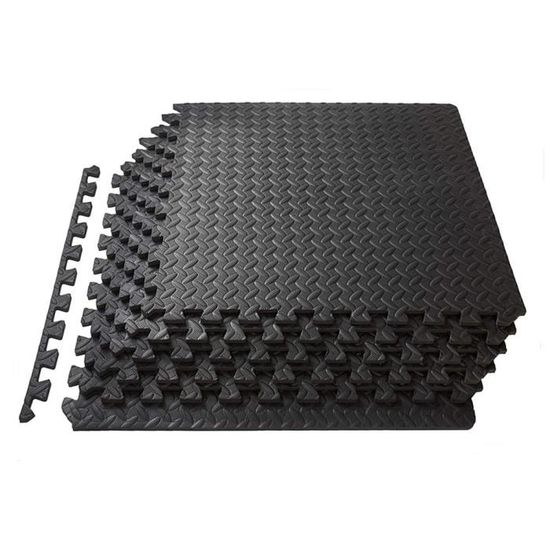 Tapis De Sol Puzzle En Mousse EVA - 20 Dalles 30x30x1 Cm - Surface 1,8 M² - Antidérapant, Protège Les Sols - 12
