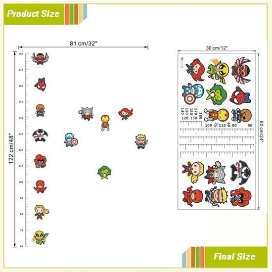 Grenric Sticker Mural 3D Bluey Anime - Décoration Chambre Enfant Affiche Dessin Animé Amovible
