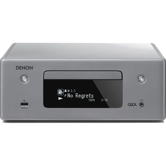Denon CEOL N10 Gris - Micro-chaîne CD MP3 USB réseau Wi-Fi Bluetooth