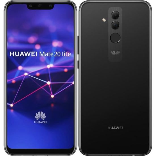 Smartphone - Huawei - Mate 20 Lite - Double SIM - 64 Go - Noir