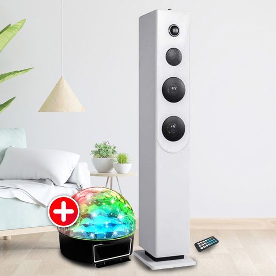 Tour de son Lecteur CD Bluetooth INOVALLEY HP34-CD-WOOD - 100W - USB