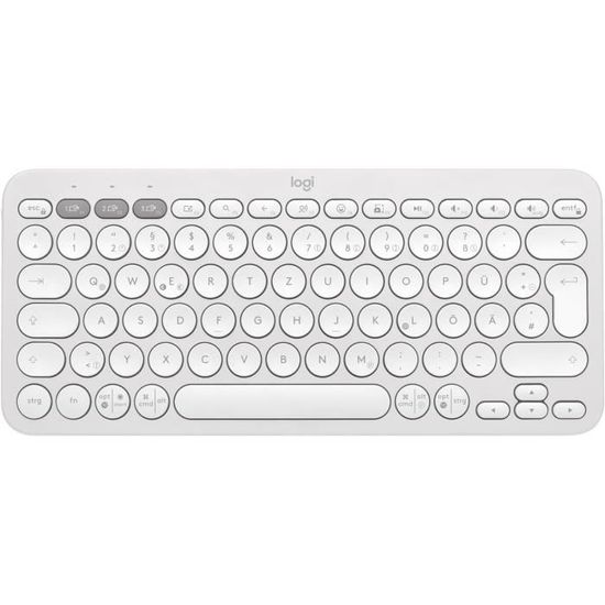 Clavier Bluetooth Ultra-fin Logitech Keys-To-Go - Rose - Compatible IPhone, IPad, Apple TV - Résistant Aux éclaboussures